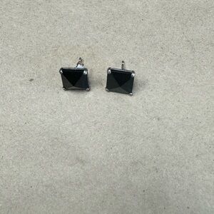 Black onyx Square Stud Earrings